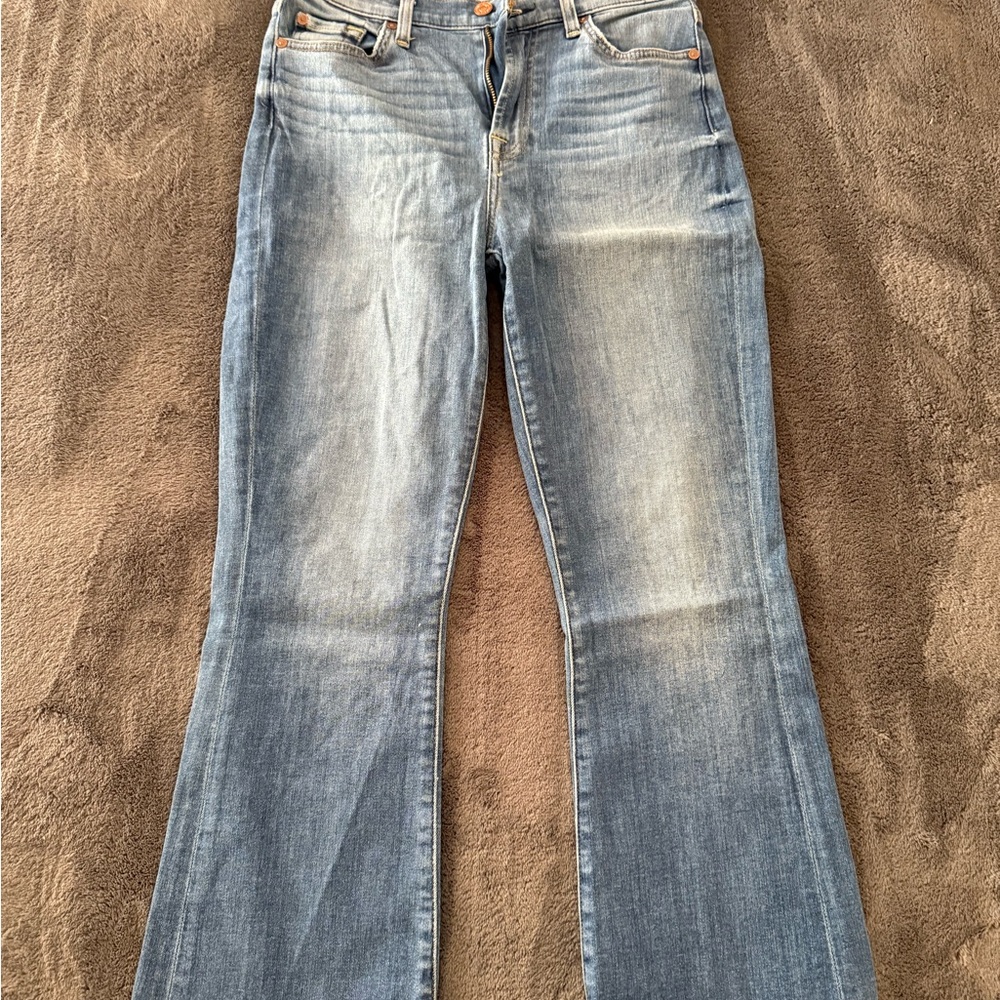 7 for All Mankind Highwaist Slim Kick | Classic Blue Women's Jeans